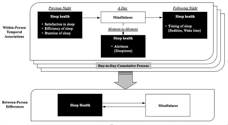 A diagram depicting sleep health