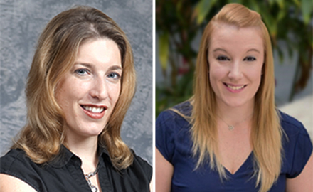 L to R: Jennifer Collins, professor in the School of Geosciences, and Elizabeth Dunn, instructor in the USF College of Public Health