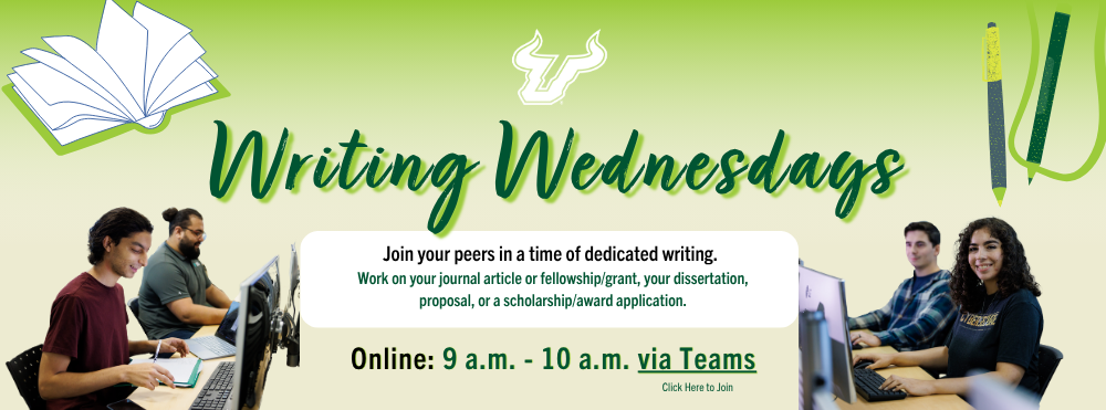 Slider linked to writing wednesday information