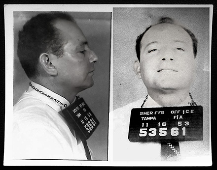 mugshot of Santo Trafficante Jr.