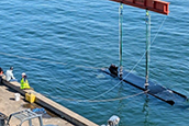 Anduril Industries considered multiple new testing sites before realizing the Maritime and Defense Technology Hub was an ideal location to test its new extra-large autonomous undersea vehicle. Photos by Mark Parker.