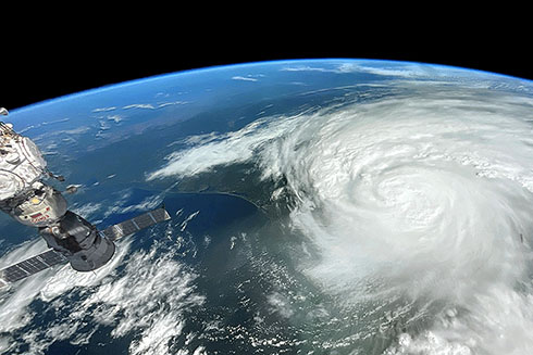 Rapid intensification during Hurricane Idalia saw the storm develop from a Category 1 to a Category 4 in less than 24 hours. Credit: NASA Earth Observatory